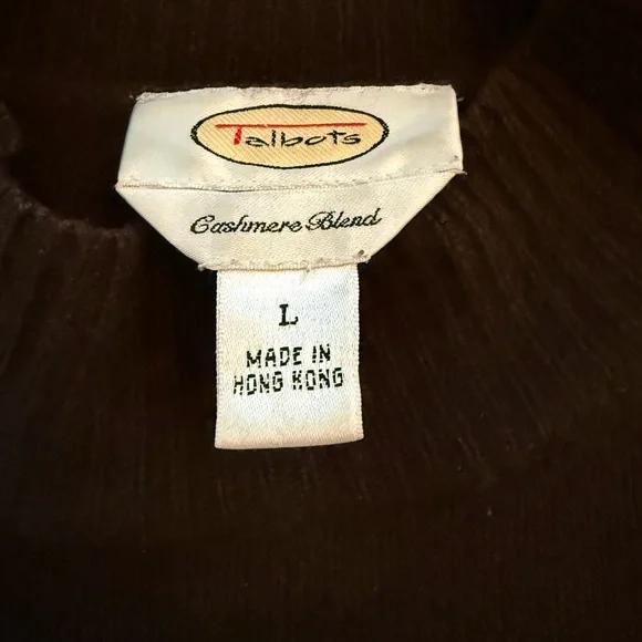Talbots Cashmere Blend Sweater in Rich Brown - Picture 2 of 3